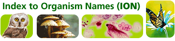 Index to Organism Names logo